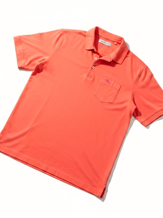Tommy Bahama Other - Tommy Bahama Coral Short Sleeve Polo Coastal Casual Pocket Shirt Size S